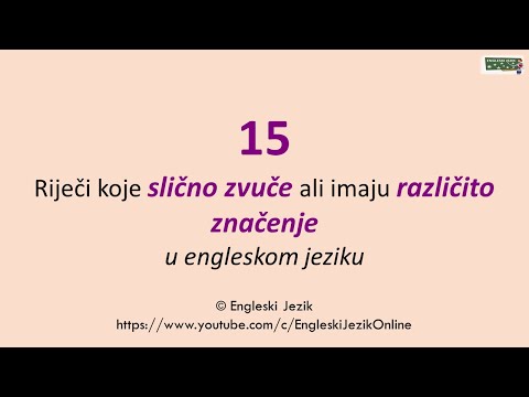 Video: Koje su vesele zvučne škakljive riječi?