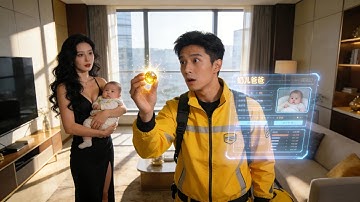 【FULL】Dumped Delivery Guy Meets Ice Goddess, Twins Arrive, Dad System Awakes#minidrama #system