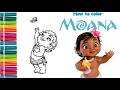 🦋Baby Moana Cute Coloring Page