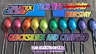 Quicksilver & Candy2o Anodized Look Createx Tech TipZ Thursday BrusHstroKeZ