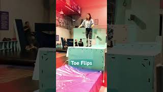 Apparently my toes are strong enough to flip off if #parkour #shorts #adhd #circus #acro
