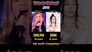 Miley Cyrus Vs Noah Cyrus, Net worth Comparison💲💵💸💰💴  #mileycyrus #noahcyrus  #celebrities
