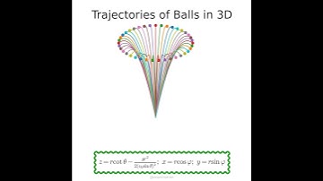 3D trajectories of balls