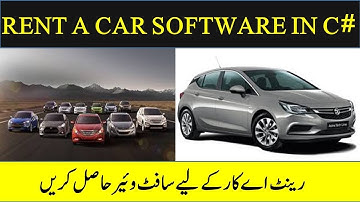 Rent A Car management system in C# with source code