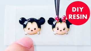 【Resin&Wire】MICKEY & MINNIE - How to make MICKEY MOUSE & MINNIE  MOUSE(Disney Tsum Tsum)/ DIY CRAFTS
