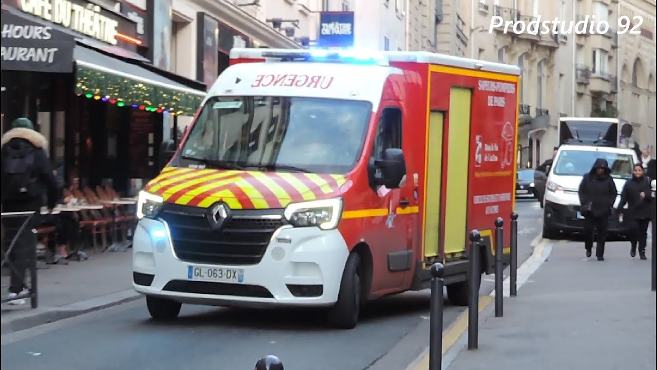 (Compilation) VSAV et PSE de la BSPP en urgence à Paris