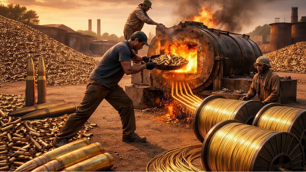 How Bullets Are Recycled Into Copper Wires | Inside Pakistani Factory |