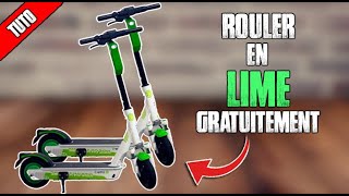 Rouler gratuitement en trottinette LIME (TUTO)