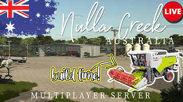 NULLA CREEK MP and CLAAS BUILD Begins 🔴LIVE 🔴 Farming Simulator 25