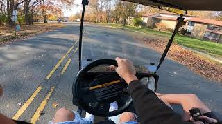 !LIFTED GOLF CART! Beaming around