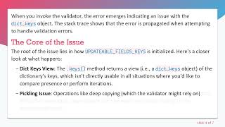 Fixing TypeError in Python: Understanding 'dict_keys' Object Issues