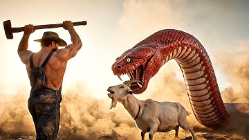 Giant Python vs Goat | Shocking Attack Caught on Camera | Rescue Team Saves the Day