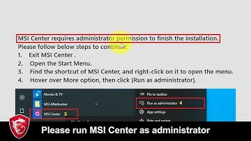 MSI® HOW-TO install MSI Center