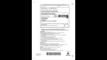 Merged 2025 Pearson EDEXCEL A Level StATIstics Paper 1 And Mark Scheme 9st0 01 Data And Probability