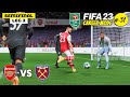 Arsenal vs West Ham: Duel Seru di Semifinal Carabao Cup! FIFA 23 Career Mode