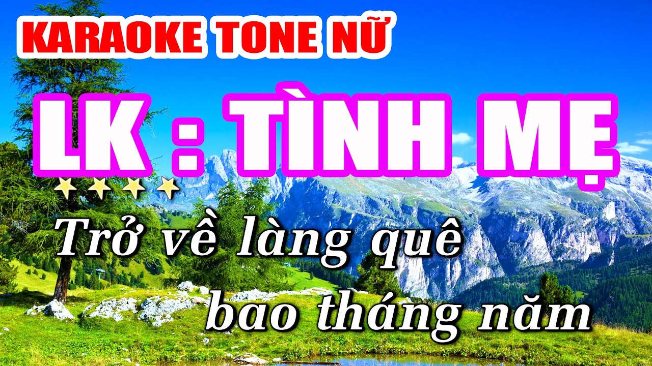 Liên Khúc Karaoke TÌNH MẸ Nhạc Sống Khánh My | Tone Nữ Dễ Hát Nhất