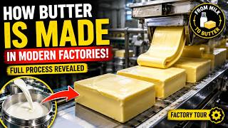 You Won't Believe How Butter Is Made in Modern Factories!