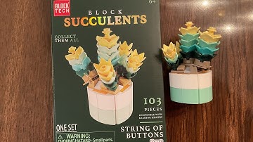 Let’s Build Block Tech Block Succulents String of Buttons LEGO compatible building blocks Five Below