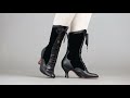 CAMILLE EDWARDIAN BOOTS (BLACK)(1890-1930)