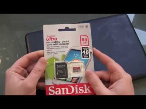 SanDisk Ultra 64GB microSD Karte Unboxing und kurzer Test
