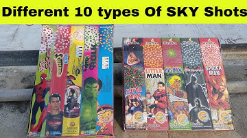 10 Different types of Sky Shots Testing | Testing sky Shots | Sky Shots video | diwali Sky Shots |