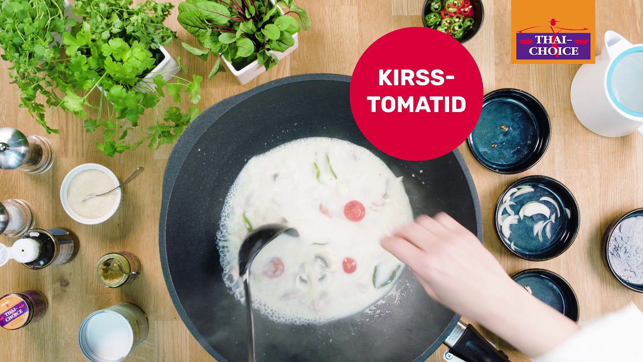 Tom Kha Gai ehk Tai kookose-kanasupp