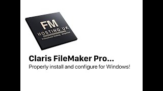 FM Hosting - install FileMaker Pro on windows