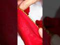 Beautiful and simple hand embroidery Border#Easy embroidery tutorial #shorts