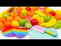 木製 ASMR Plastic Food 野菜切り &amp; フルーツ切り | Satisfying Toy Cutting Sounds