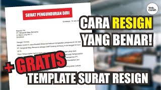 Cara Buat Surat Pengunduran Diri (Surat Risen) di HP | Lengkap Tanda Tangan & PDF