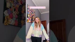 WOOOW 🤩 The Most Beautiful CROCHET Pastel 80s Bomber Jacket 💕