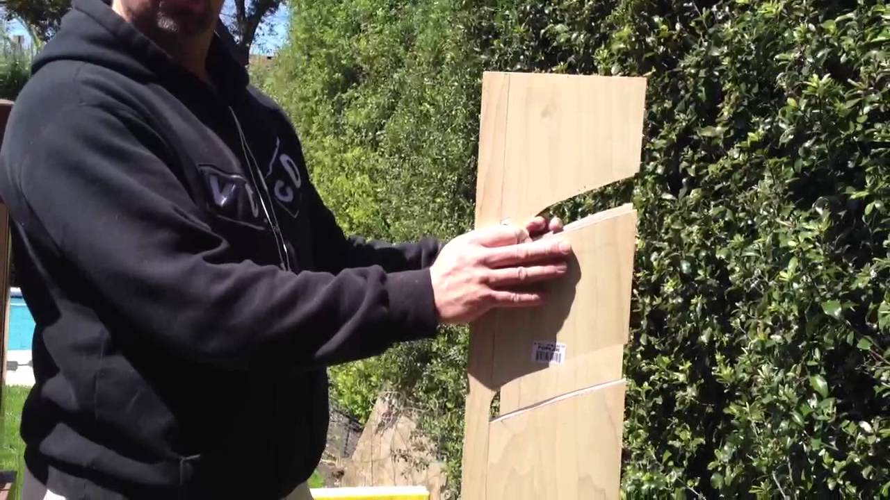 Homemade wall mount longboard rack