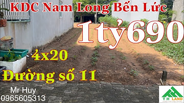 Đất KDC Nam Long An Thạnh Bến Lức Đường Số 11 Giá 1ty690