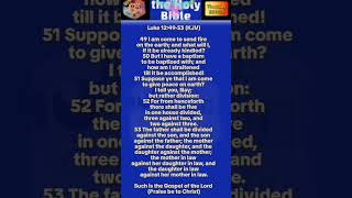 Thursday, 231025 Luke 1249-53Kjv