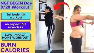 Full Body HIIT Workout At Home | NO REPEAT 60 EXERCISES | BEGINNER FRIENDLY | Weight Or NO EQUIPMENT