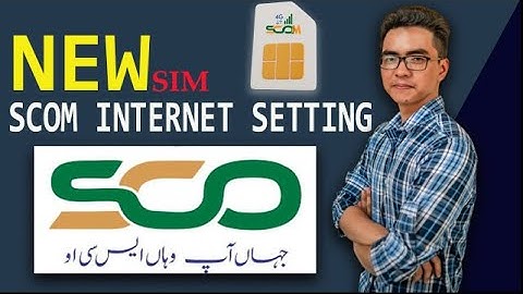 SCOM New Sim internet setting | New SCOM sim setting after purchase | Scom Internet setting #scom