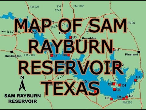 MAP OF SAM RAYBURN RESERVOIR TEXAS - Hqdefault
