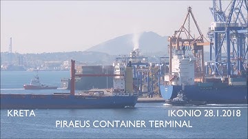 KRETA departure from Piraeus Container Terminal