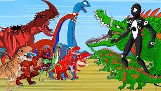 CARNOTAURUS EVOLUTION of DINOSAUR &Tyrannosaurus DOO EYE: Who Will Win? Godzilla Cartoon Compilation