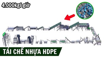 Khám phá mô hình tái chế can nhưa HDPE công xuất 4.000kg/giờ hiệu quả nhất | Greentech Việt Nam