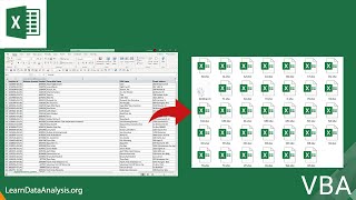 how to split an excel file into multiple files using vba | excel automation