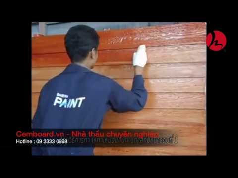 Video Hướng dẫn sơn giả gỗ cho tấm SmartWood , Conwood 09... - youtube