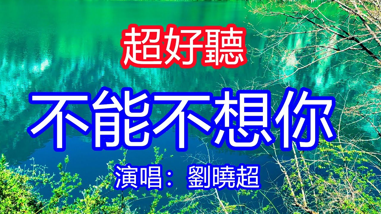 天呀！太好聽了，劉曉超超火傷感情歌《不能不想你 》，我不能不能不想你，不能不愛你，不能不能失去你！讓你一聽就忘不掉的催淚神曲，唱的撕心裂肺，聽得痛哭流涕！九寨溝風景！傷感情歌！療癒情歌！
