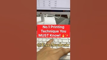 No.1 Printing Technique You MUST Know! 🔥✨#exceltricks #excelwalesir #exceltips