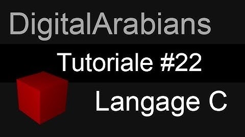 Formation: Langage C-22-  Les Pointeurs (NEW!) (الدارجة المغربية)