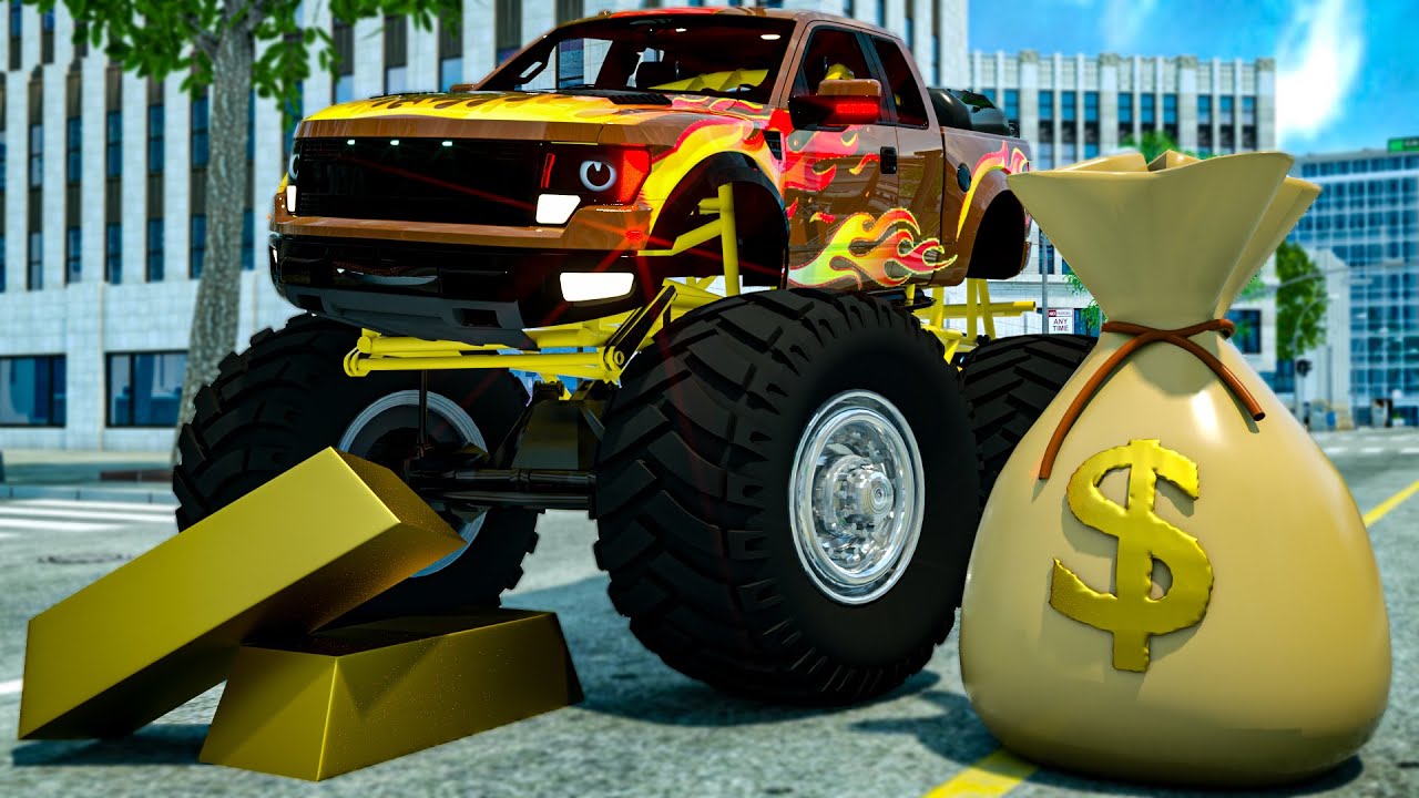 3D Police Cars - Bank Robbery Case | Part 1 | Wheel City Heroes USA | Fire Truck Animation