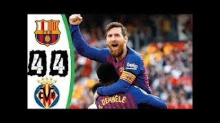 ملخص مباراة برشلونة وفياريال4-4 مباراة مجنونة+ تعليق رؤوف خليفة [ شاشة كاملة HD ] 🔥