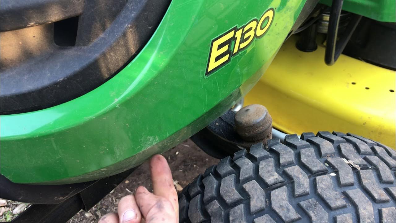 Greasing a john Deere E130 YouTube