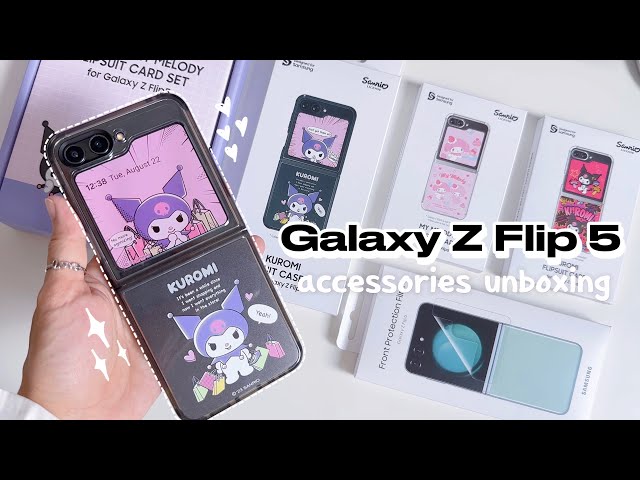 Samsung Galaxy Z Flip 5 unboxing 🩵 Cinnamoroll edition +