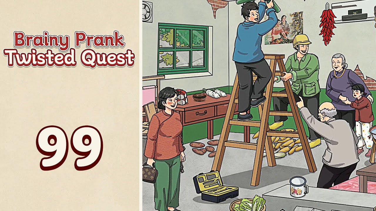 Brainy Prank: Twisted Quest Level 99 Hanging Fan | Every Puzzle Solved! 🎯